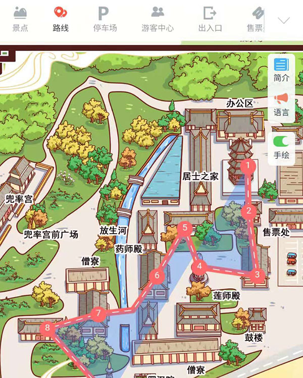 1628745791379142.jpg 石家莊靈巖寺上線無接觸式智能語音講解功能,出行游玩更安全.jpg